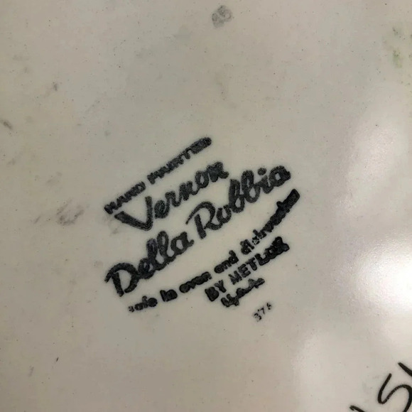 vintage Della Robbia by Metlox - Poppytrail - Vernon dinner plates set of two - Picture 6 of 6